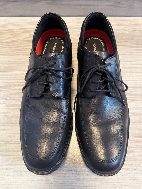 Rockport Hydro-Shield Waterproof Men\'s Black Leather Dress Shoes Size 11M TruTEC main image 5